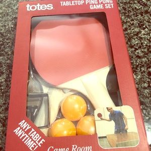 Table top tennis set